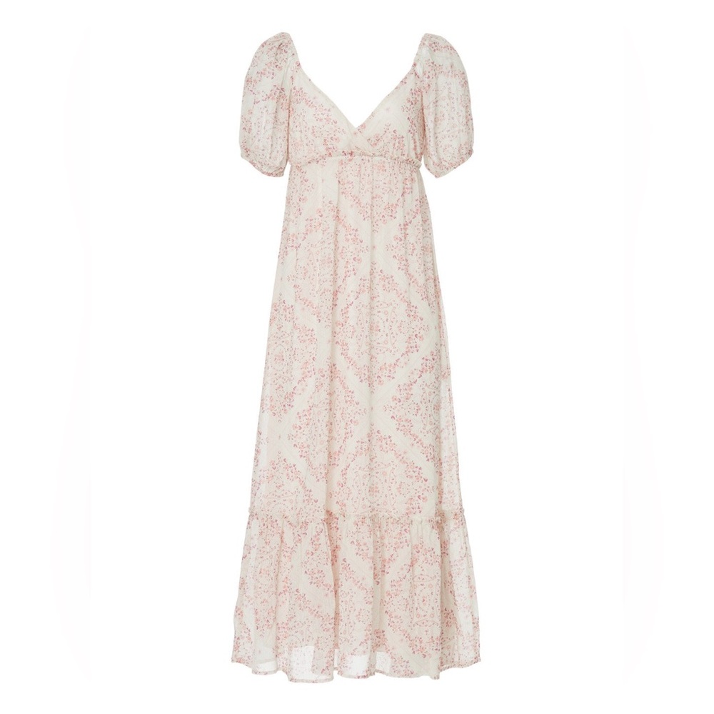 Reformation Spring + Mercer Pink Floral Maxi Dress -Medium